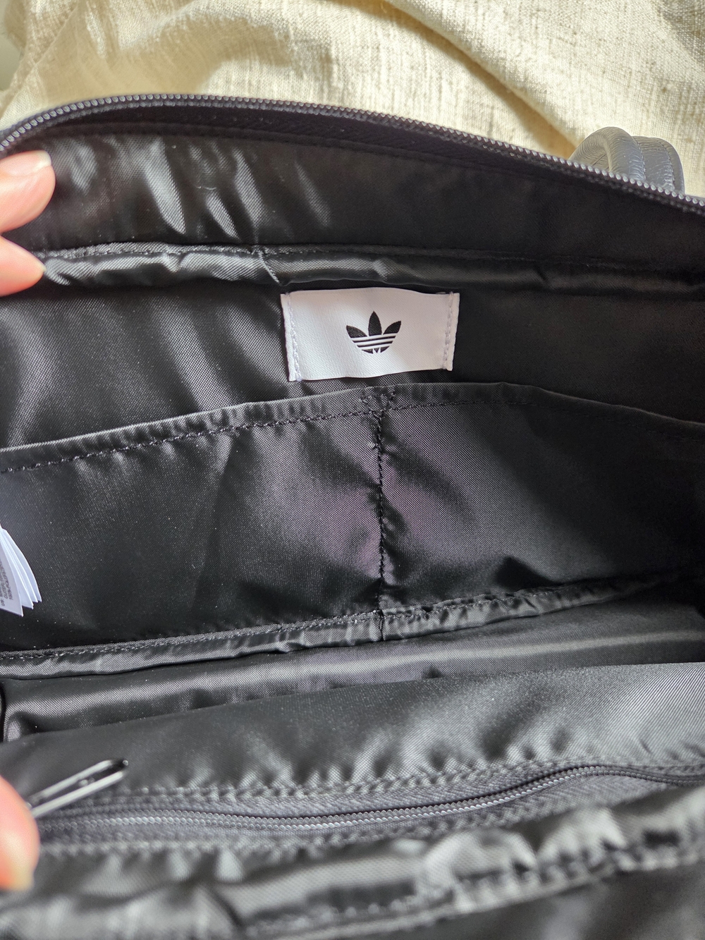 Adidas x Liberty Black Floral Tote Bag - Black with Yellow & Green Floral - Picture 4 of 11